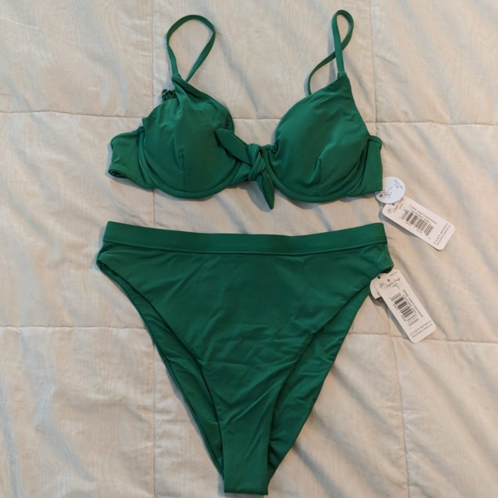 Green 2 Piece Swimsuit size L